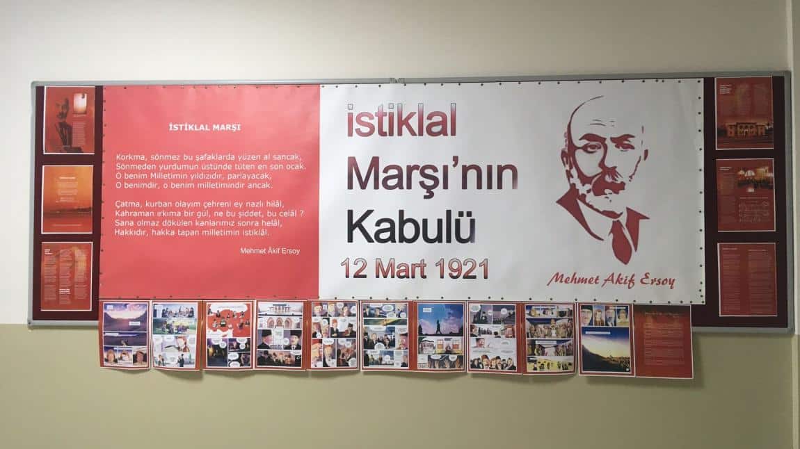 12 Mart İstiklal Marşı'nın Kabulü ve Mehmet Akif ERSOY'u Anma Programı Düzenledik...